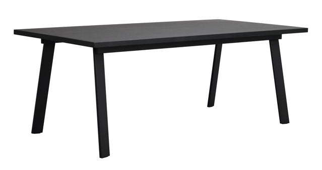 RO Winnipeg Extending Dining Table Black/Black