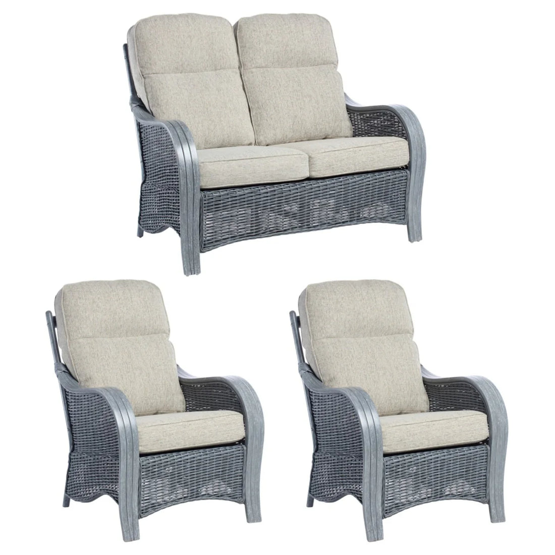 De Nirut Grey 2-Seater Suite