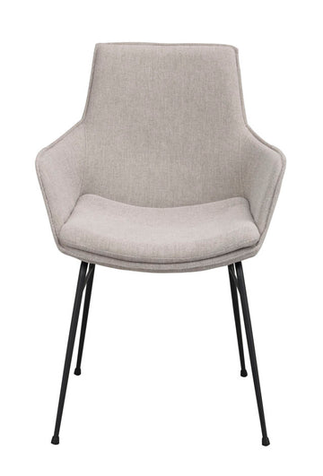 RO Lowell Fixed Arm Chair Grey/Black