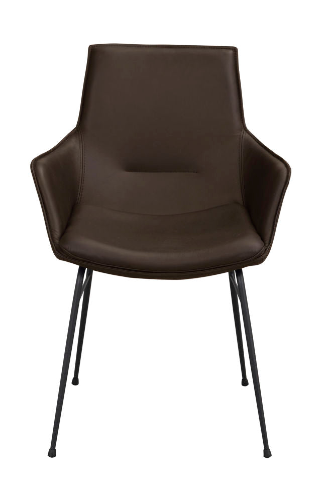 RO Lowell Fixed Arm Chair Brown/Black