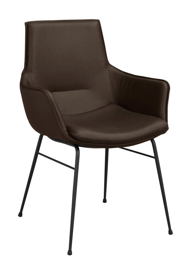 RO Lowell Fixed Arm Chair Brown/Black