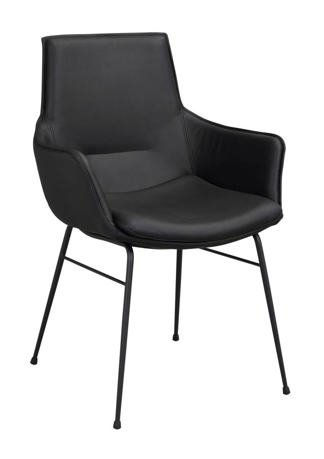 RO Lowell Fixed Arm Chair Black/Black