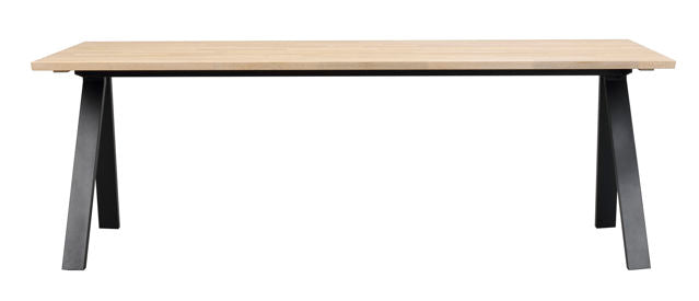RO Carradale Extending Dining Table V 220x100 Whitewash/Black