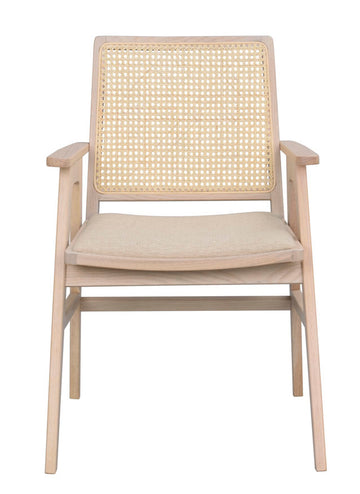 RO Prestwick Arm Chair Whitewash/Beige