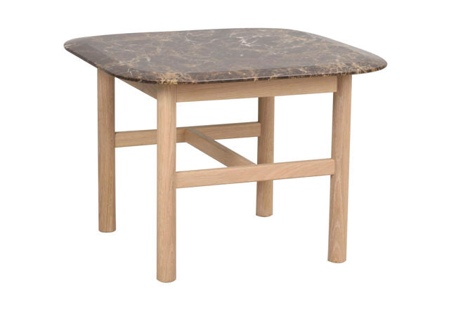 RO Hammond Coffee Table 62x62 Marble Brown/Whitewash