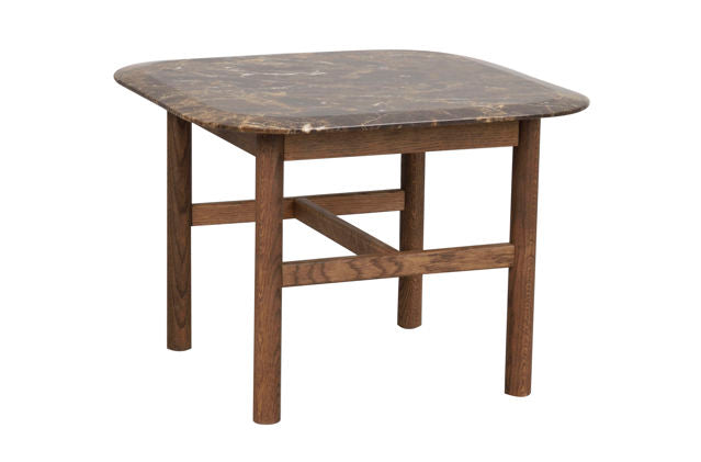 RO Hammond Coffee Table 62x62 Marble Brown/Brown