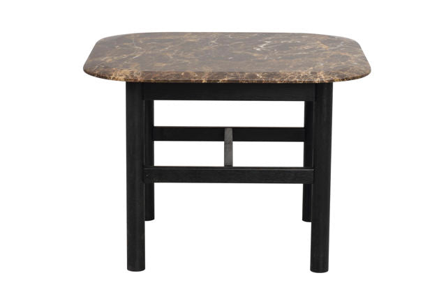 RO Hammond Coffee Table 62x62 Marble Brown/Black