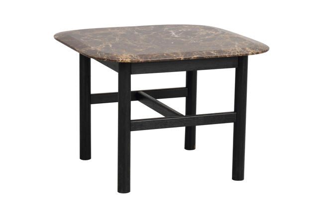 RO Hammond Coffee Table 62x62 Marble Brown/Black