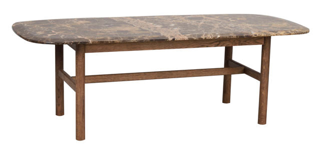 RO Hammond Coffee Table 135x62 Marble Brown/Brown