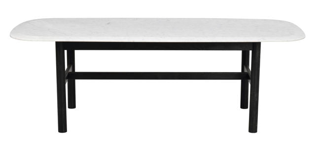 RO Hammond Coffee Table 135x62 Marble White/Black