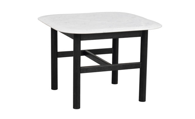 RO Hammond Coffee Table 62x62 Marble White/Black