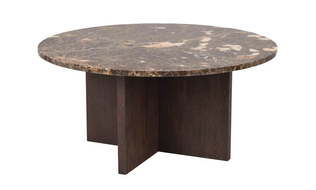 RO Brooksville Coffee Table Round Brown/Brown