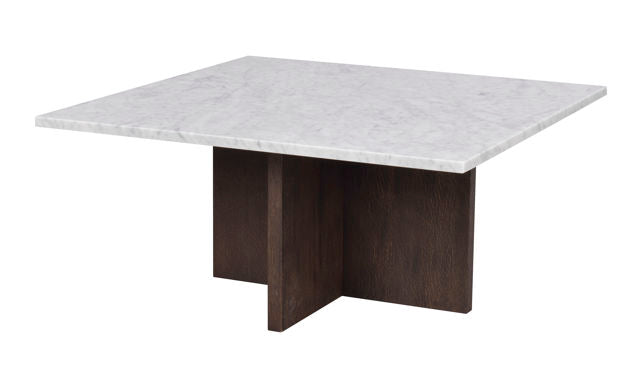 RO Brooksville Coffee Table Square White/Brown
