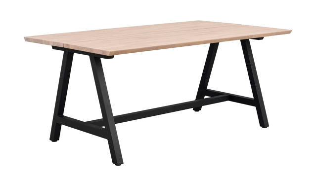 RO Carradale Extending Dining Table A 170x100 Whitewash/Black