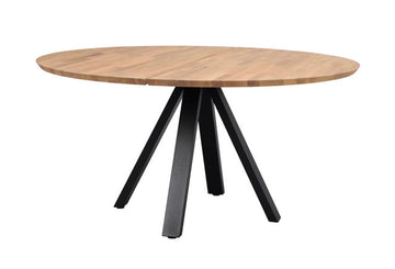 RO Carradale Dining Table V Oak/Black