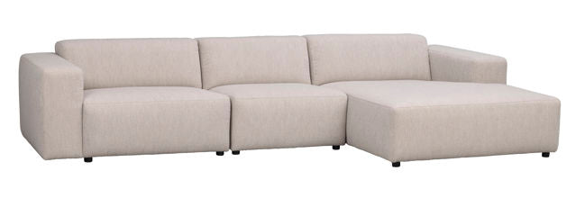 RO Willard 4-Seater R-Sofa Light Beige