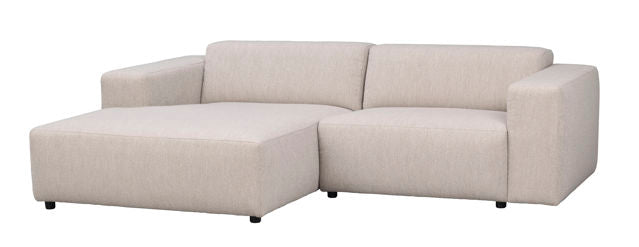 ROWICO Willard 3-Seater L-Sofa Light Beige