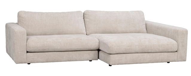 RO Duncan 3-Seater R-Sofa Light Grey