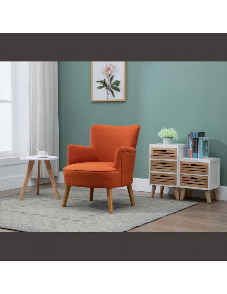 AM Keira Armchair Sunburst Orange