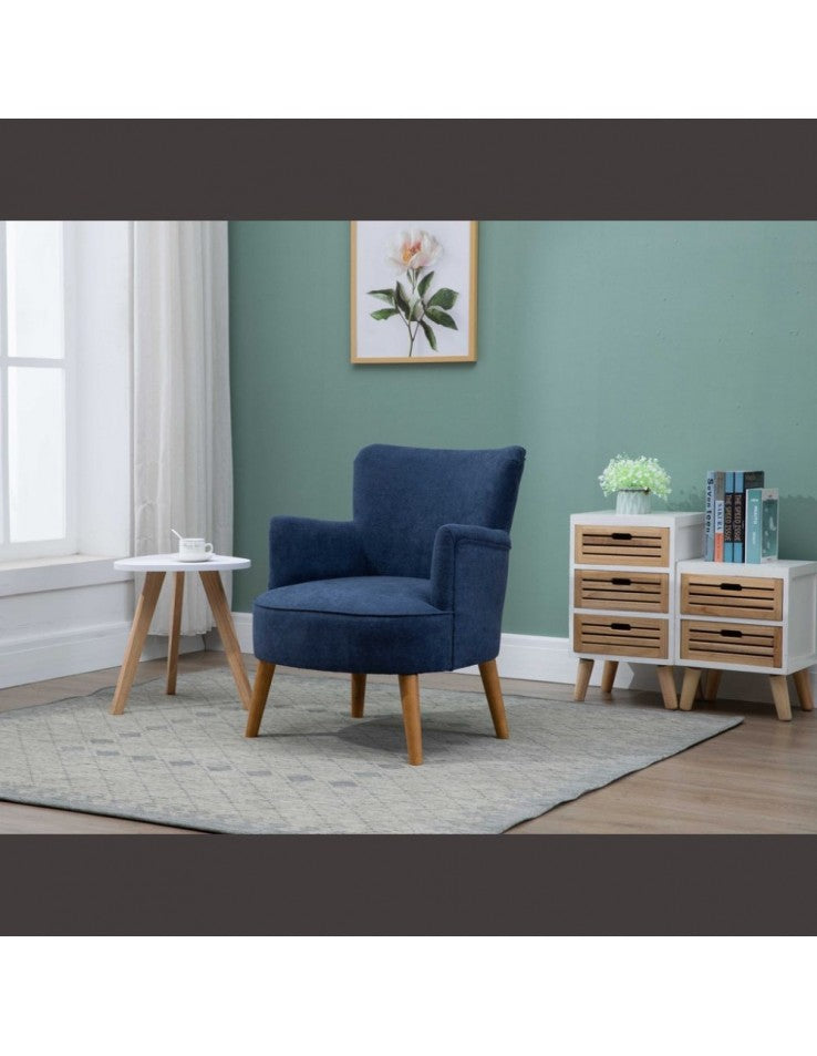 AM Keira Armchair Midnight Blue