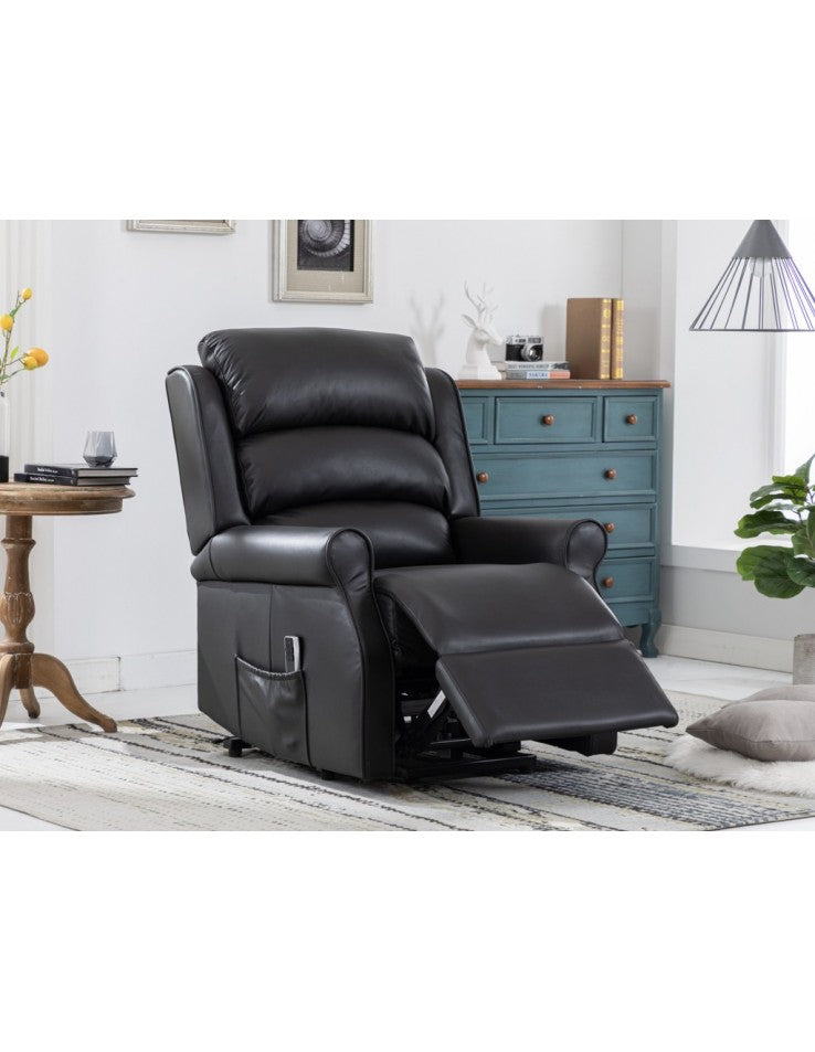 AM Windsor L&T Dual Motor Black Leather