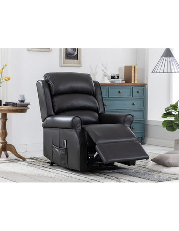 AM Windsor L&T Dual Motor Black Leather