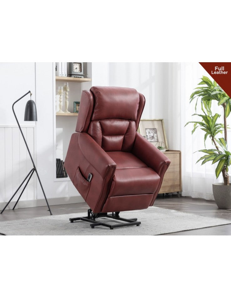 AM Sandringham L&T Dual Motor Burgandy Leather