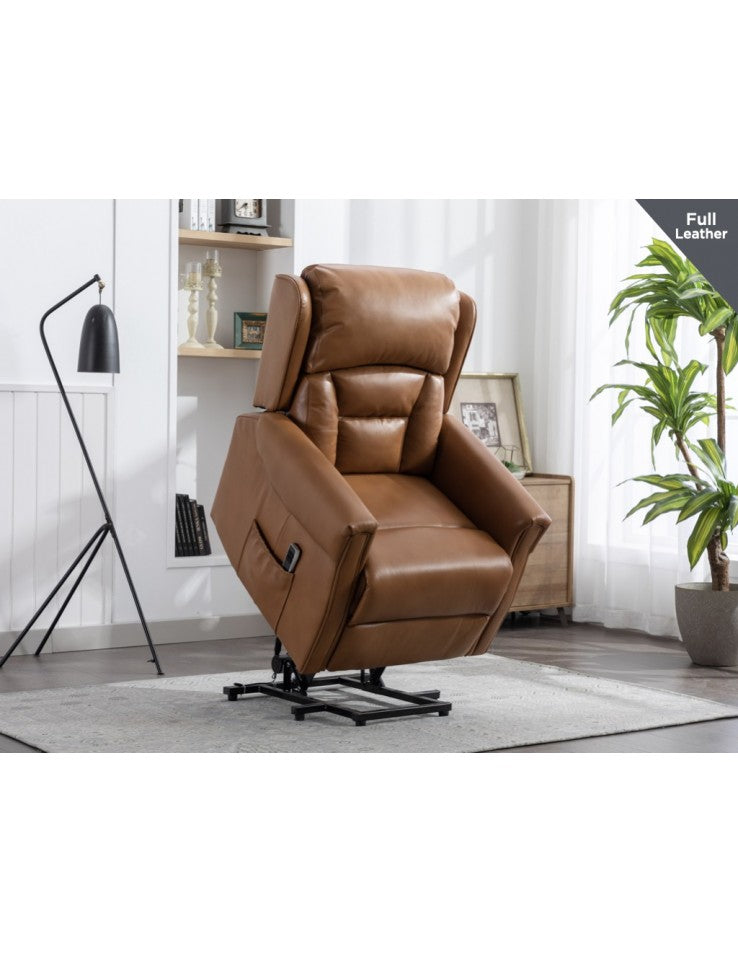 AM Sandringham L&T Dual Motor Camel Leather