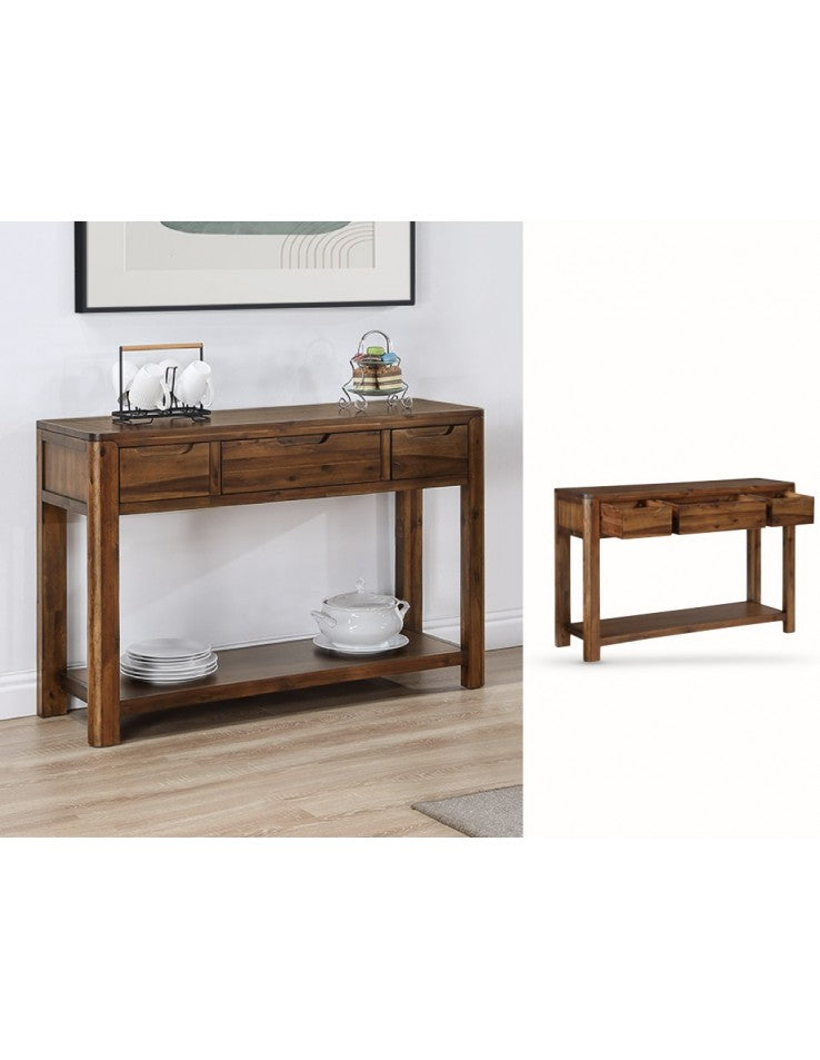 AM Monterey 3 Drawer Console Table