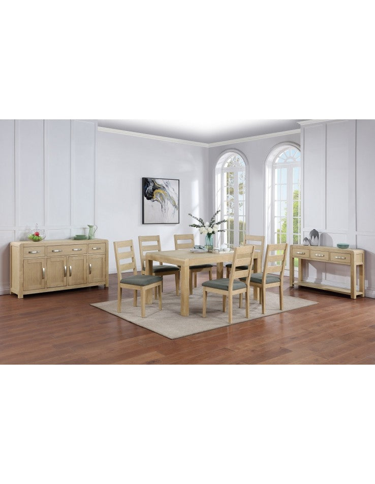 AM Tennessee Washed Oak 4 Door Sideboard