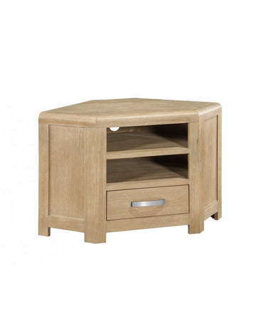 AM Tennessee Washed Oak Corner TV Unit