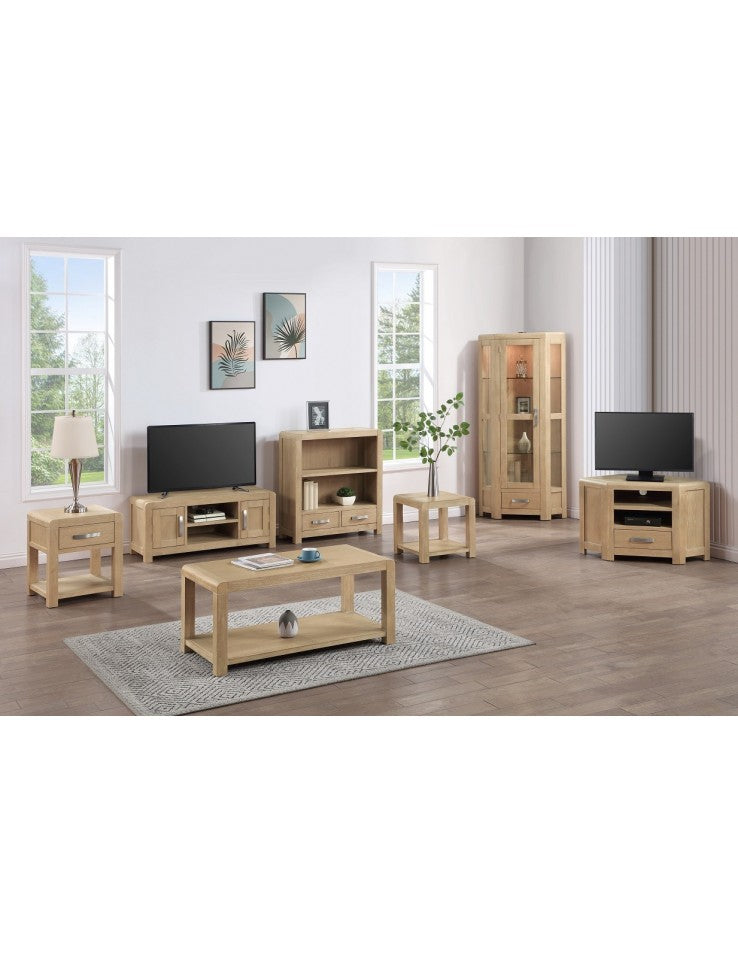 AM Tennessee Washed Oak Corner TV Unit