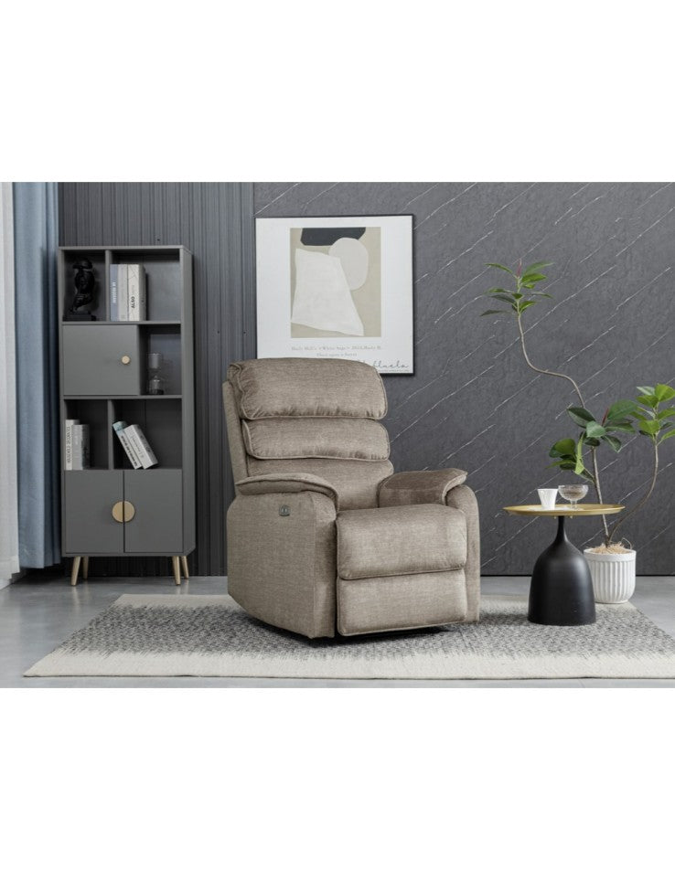 AM Savoy Chair Electric Recliner Taupe