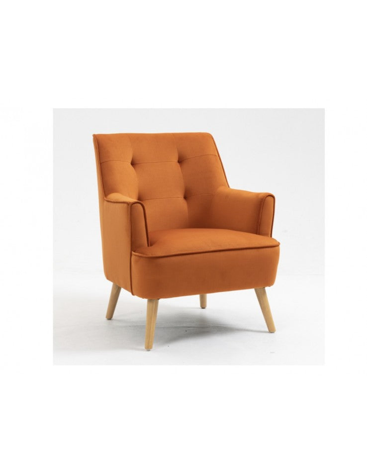 AM Tara Accent Chair Burnt Orange