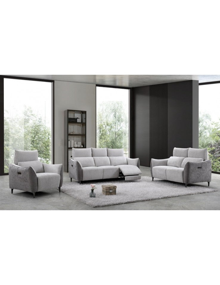 AM Hampshire Electric Chair Light Grey Fusion