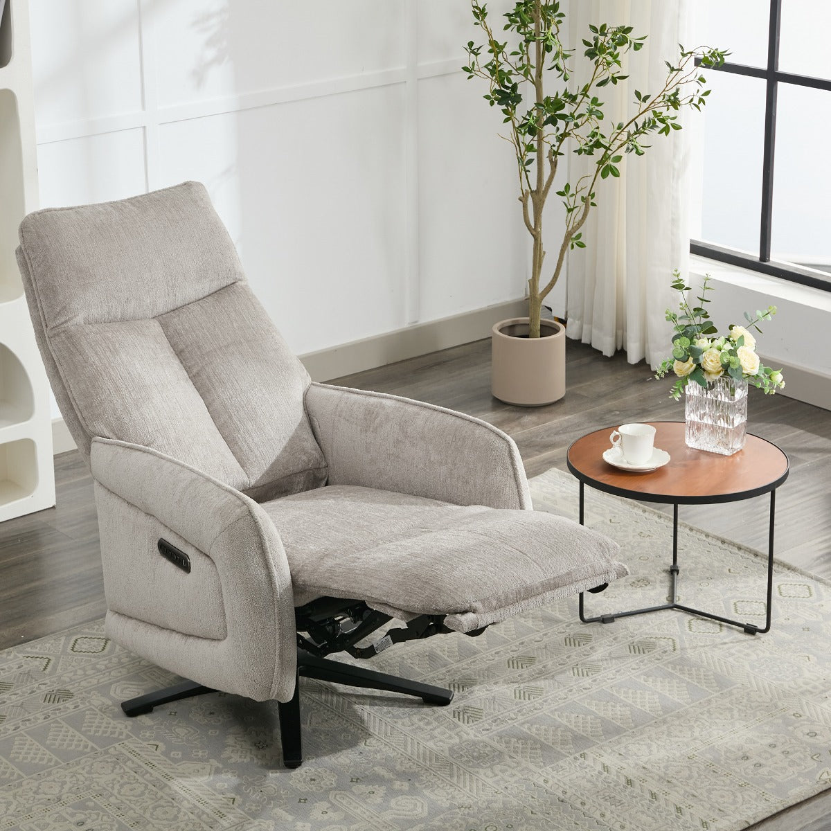 Annaghmore Prestige Electric Swivel Recliner Chair Fabric