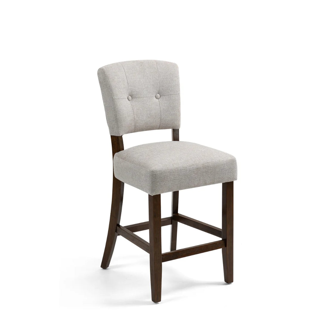 Ridge Counter Stool - Beige Fabric Dark Oak