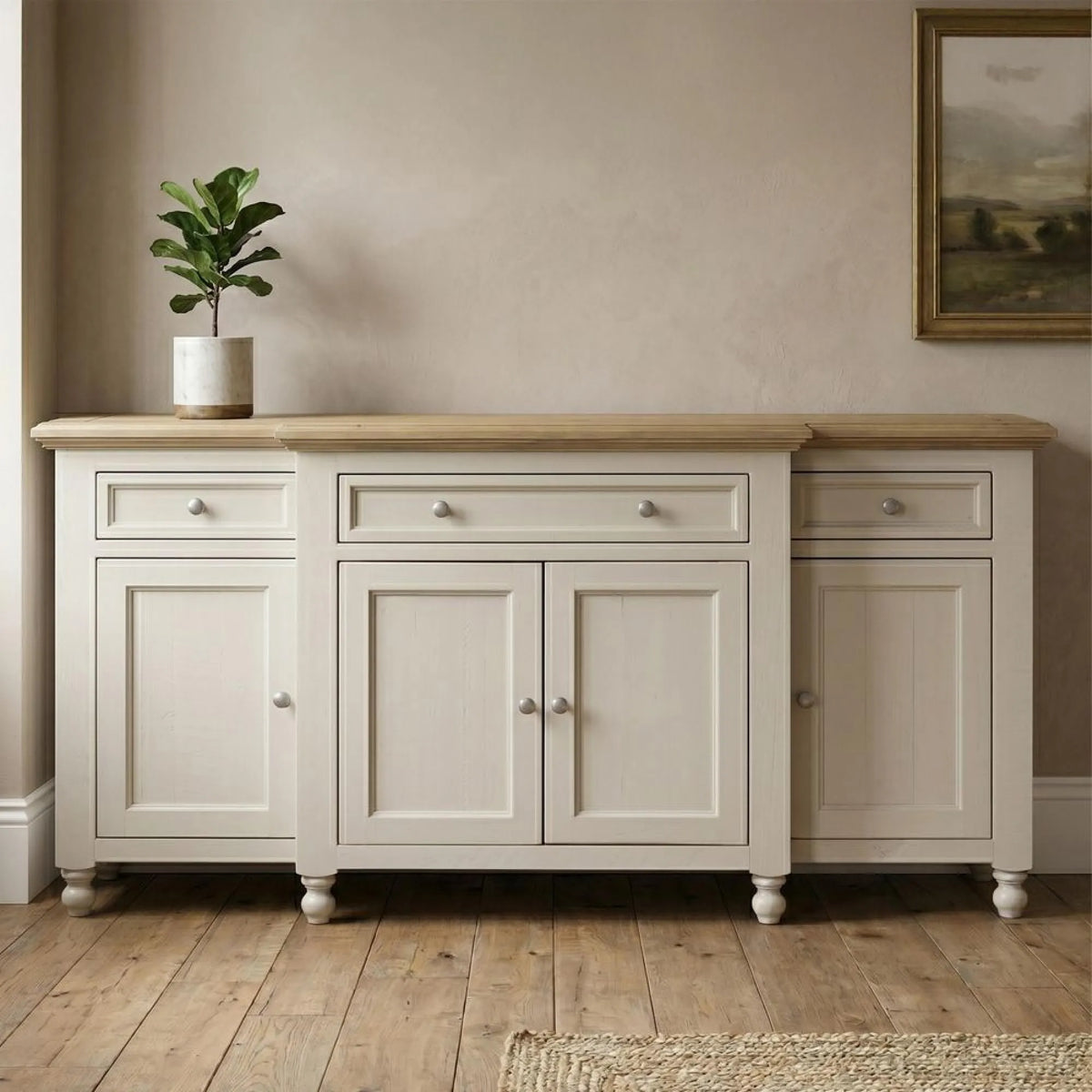 Annaghmore Chateau Large 4 Door Sideboard Pine