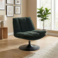 Annaghmore Swivel Armless Accent Chair Bella Fabric