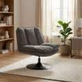 Annaghmore Swivel Armless Accent Chair Bella Fabric