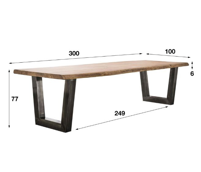 ZI Colter Dining Table 300cm Cherry