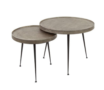 ZI Jalen Nesting Tables Silver