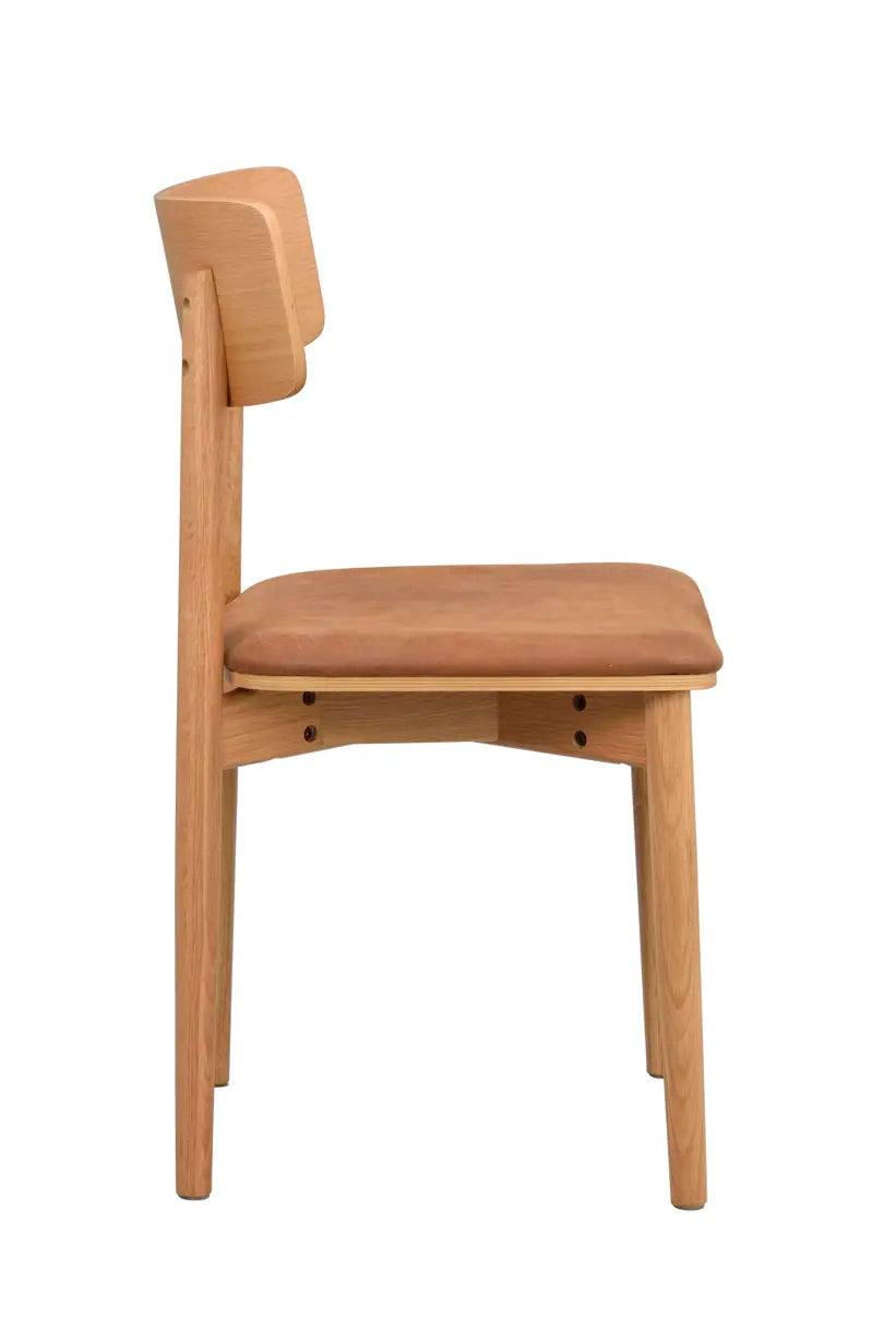 Rowico Home Wolcott Dining Chair Set of 2 Oak/Brown 17.7x19.3x33.1 in