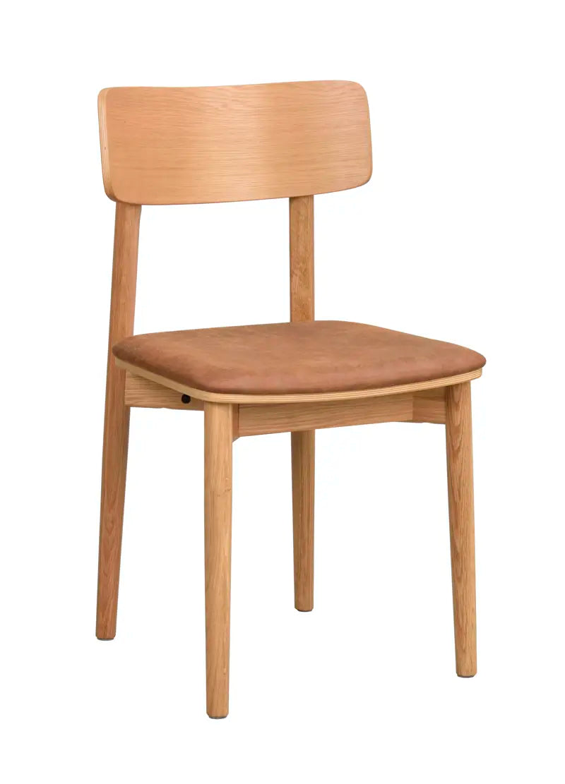 Rowico Home Wolcott Dining Chair Set of 2 Oak/Brown 17.7x19.3x33.1 in