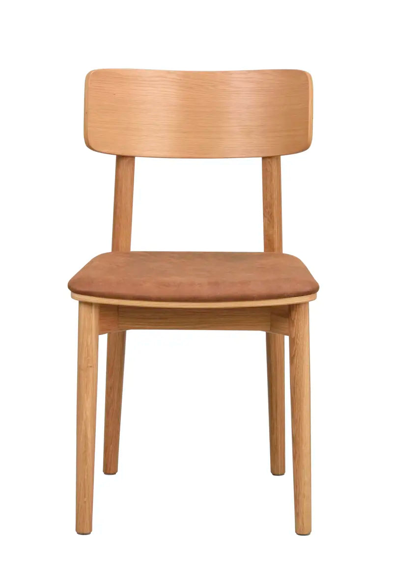 Rowico Home Wolcott Dining Chair Set of 2 Oak/Brown 17.7x19.3x33.1 in