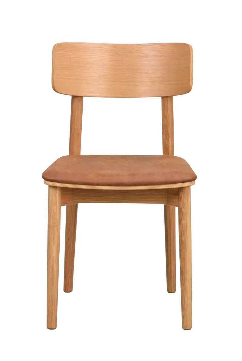 Rowico Home Wolcott Dining Chair Set of 2 Oak/Brown 17.7x19.3x33.1 in