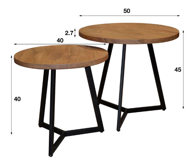 ZI Blair Side Table Black