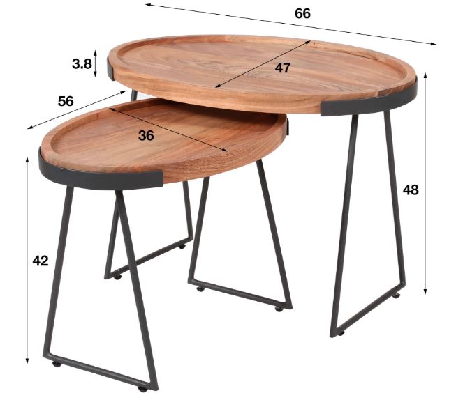 ZI Musa Side Table Gray