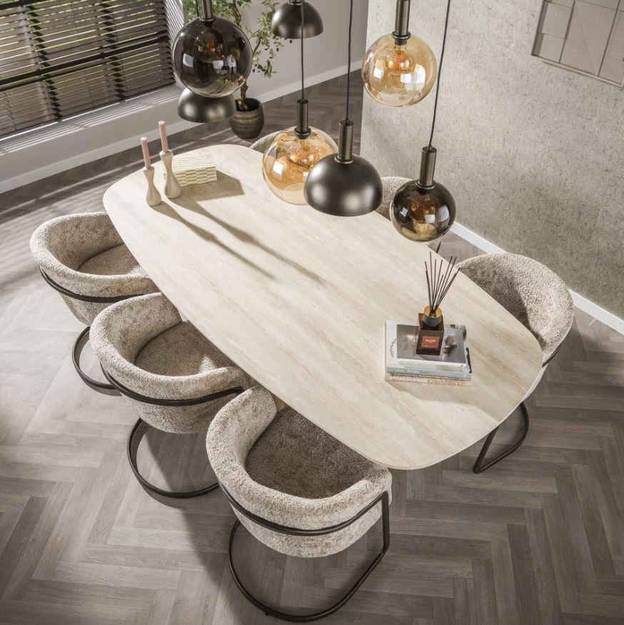Zi Romano Organic Ceramic Dining Table – 215 cm