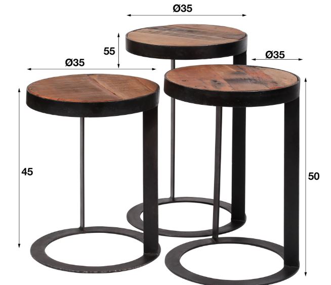 ZI Raft Side Table Natural